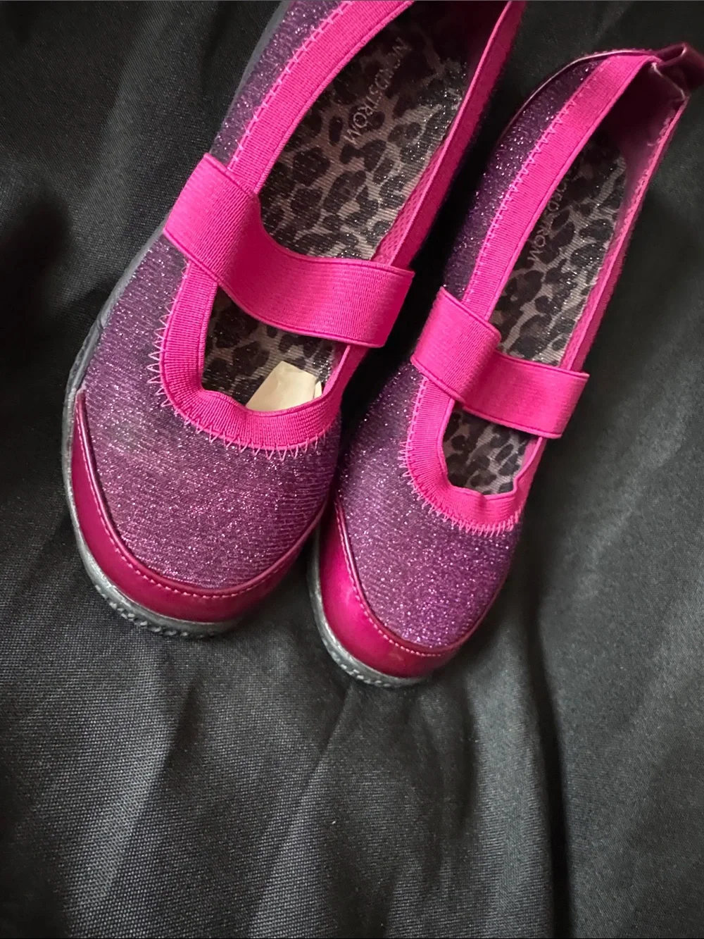Nordstrom Girls' Sparkle Mary Jane Shoes in Fuchsia Pink